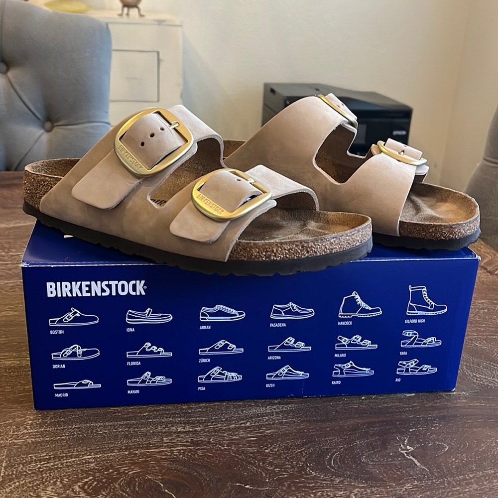 Birkenstock Arizona Big Buckle in Sandcastle